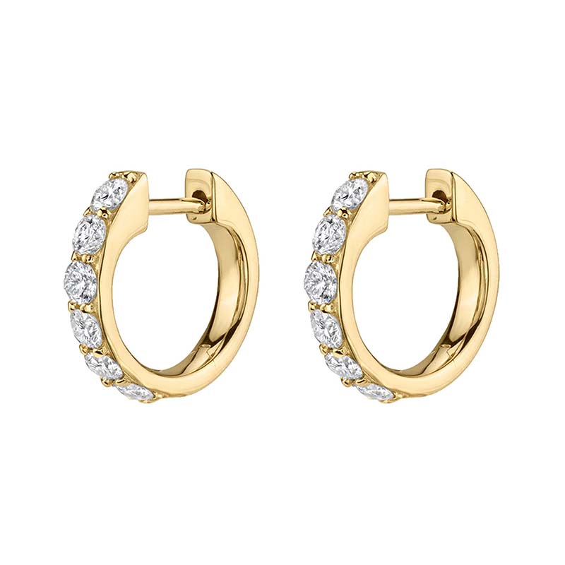 Gold Filled Silver Color Hoop Earrings For Women Stud Earring Zircon Piercing Drop Earings Personalized Jewelry Wholesale