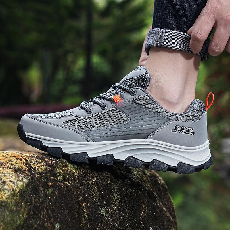 

Summer new platform outdoor casual shoes couple outdoor hiking shoes casual travel shoes sports shoes 36 светло-серый