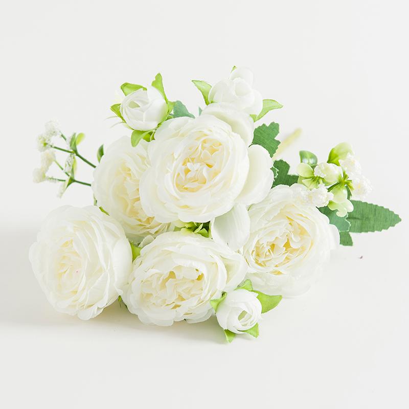 1/3pcs Artificial Flower Silk Peony Rose Bouquet for Home Decor Table Vase Wedding Bridal Bouquet Decoration Diy Gift Hot Sales