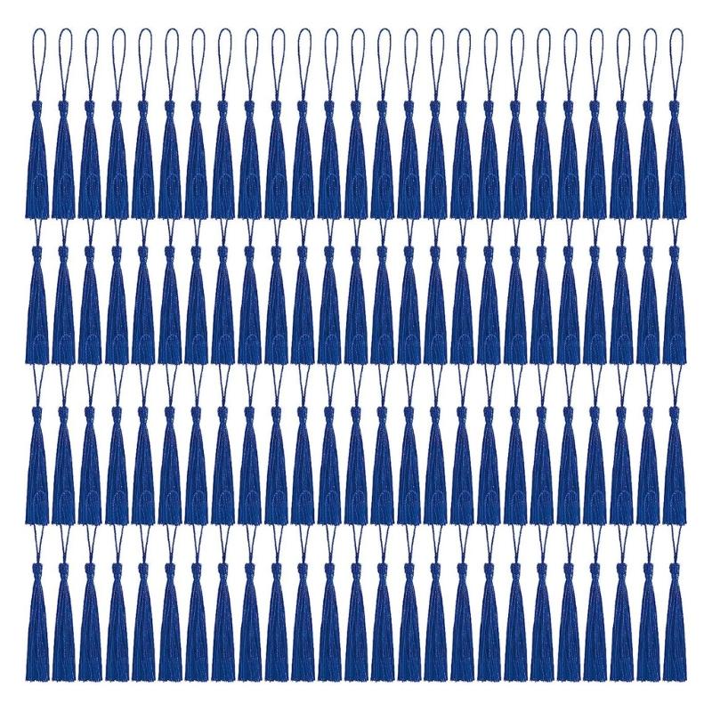 Decorative Polyester Tassels Crafting Accessory Colorful Handmade Sewing Embellishment