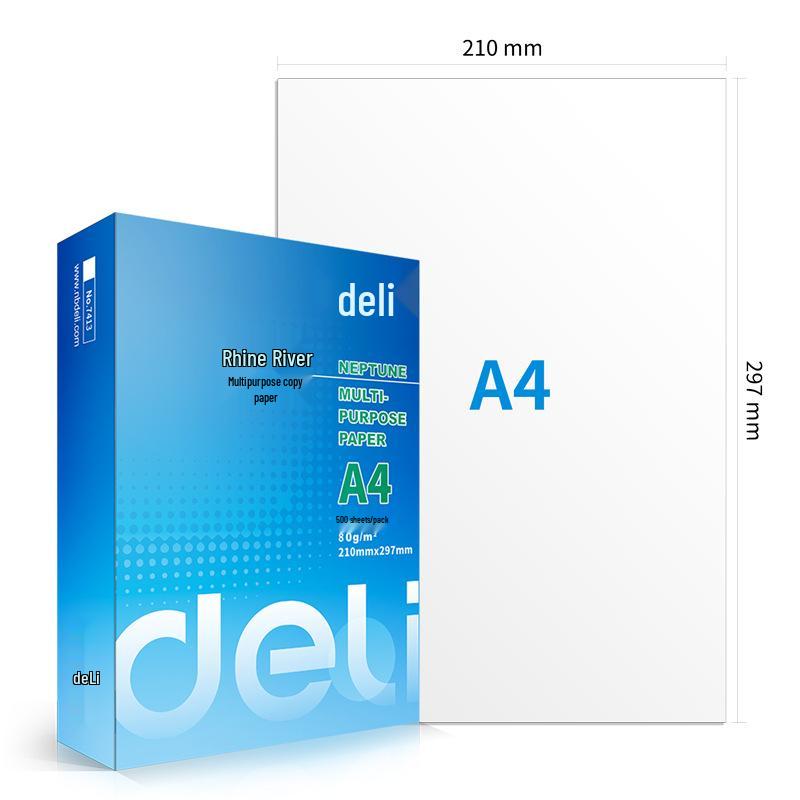 Deli Rhine 7419 Double-Sided 80G Printing Paper - Student & Office Use
