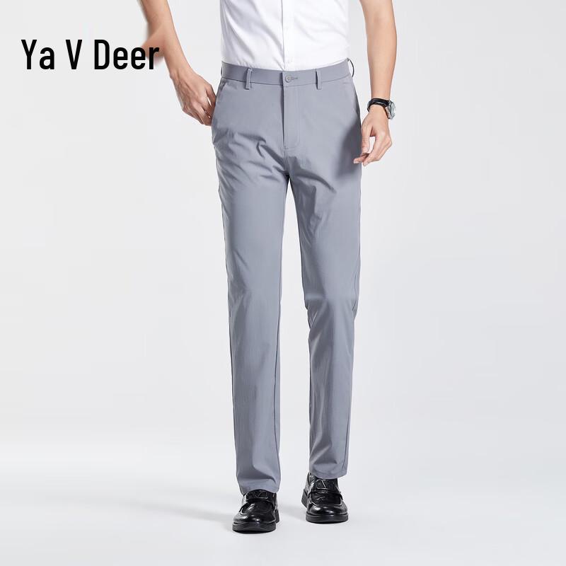 

Yalu Men s Ice Silk Business Casual Trousers 35