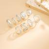 Irregular Exaggerated Punk Retro Ring Set Boho Hollow Out Jewelry Gifts Accessories for Woman Girl Geometric Metal Opening Rings Gold Silver Color