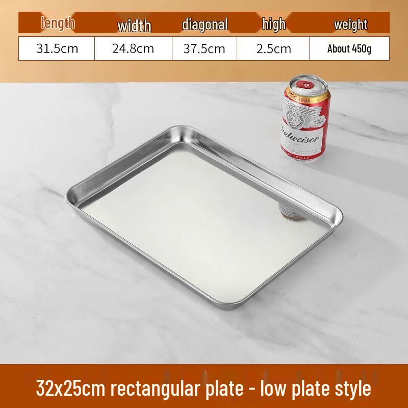 Stainless Steel Square Multi-Purpose Serving Tray