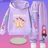 2026 Lässiges Mädchen-Oberteil und Jungen-Kapuzenjacke Set. Jungen Sportshirt mit Cartoon-Aufdruck. Herbst/Winter Langarmhose.
