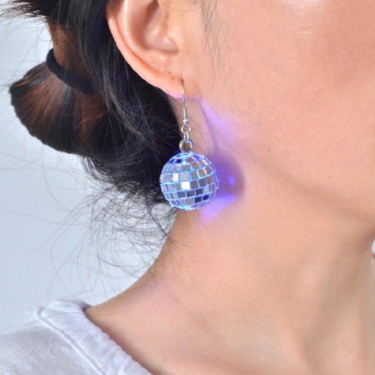 Reflective Ball Earrings Dangle Earrings Ear Jewelry for Fashion Enthusiasts
