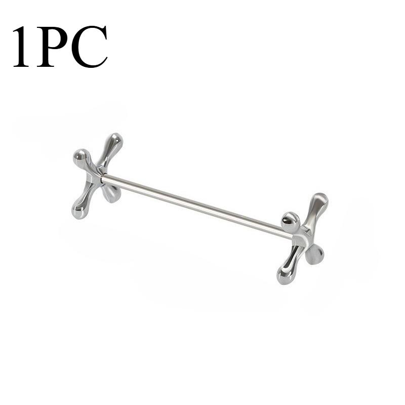 Silver Metal Chopstick Rest Spoon Fork Knife Holder Tableware Storage Rack Metal Craft Desktop Ornament for Home Kitchen Dining