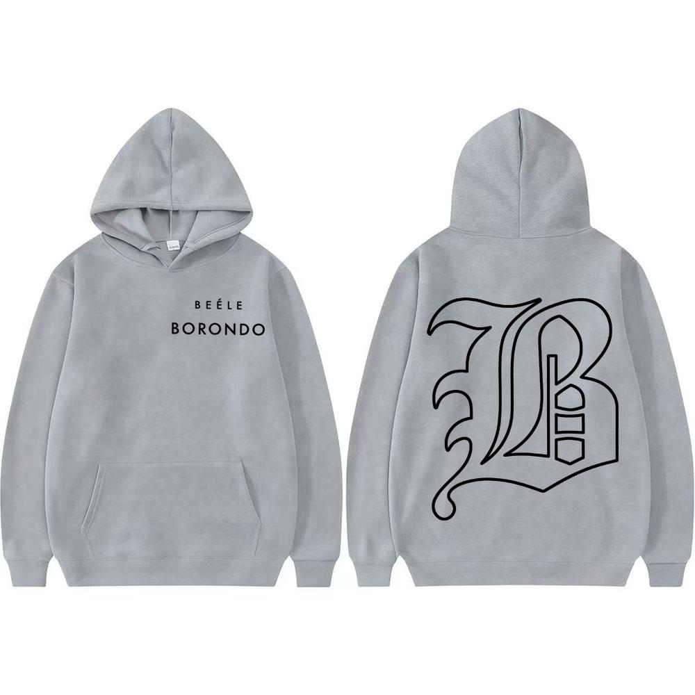 Rapero Beele Borondo Logo Merch sweatshirt Men's fashion Hip Hop High-quality hoodie Men's comfortable Sweatshirt