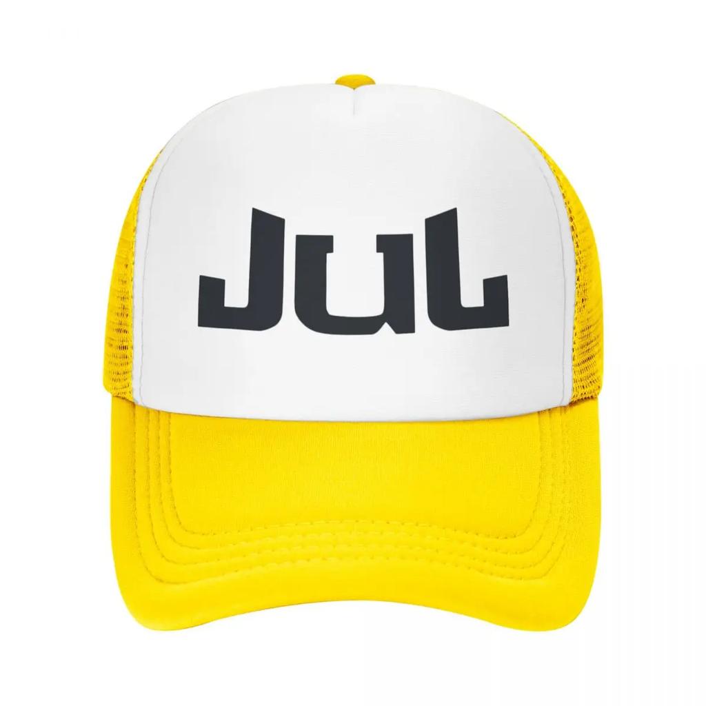 Custom Punk Unisex Jul Logo Trucker Hat Adult French Rapper Music Adjustable Baseball Cap for Unisex Women Sports Trucker Cap