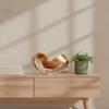 Geometric Loop Ornament Minimalist Abstract Sculpture Abstract Decorative Object Sculptural Decor Interlocking for Console Table