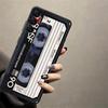 Retro Cassette Tape Case for Samsung Galaxy A41 A24 A55 A26 A72 A36 A23 A53 A32 A22 A52 A51 A73 A35 A25 A71 Black Soft Phone