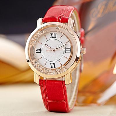 Korean Fashion White Rhinestone Simple Casual Female Women Watch Quartz Women Watches