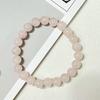 Pink Crystal Bracelet for Women 8mm Round Beads Beaded Bracelets 10mm Semi-Precious Gemstone Bangle Jewelry Gifts