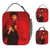 Singer Benson Boone American Heart Lunch Bag Portable Zipper Lunch Box Women School Bag Retro Oxford Thermal Tote Handbags