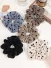 Polka Dot Solid Colorful Scrunchies For Women Girls No Damage Elastic Hair Ties For Thin Thick Hair Premium Durable