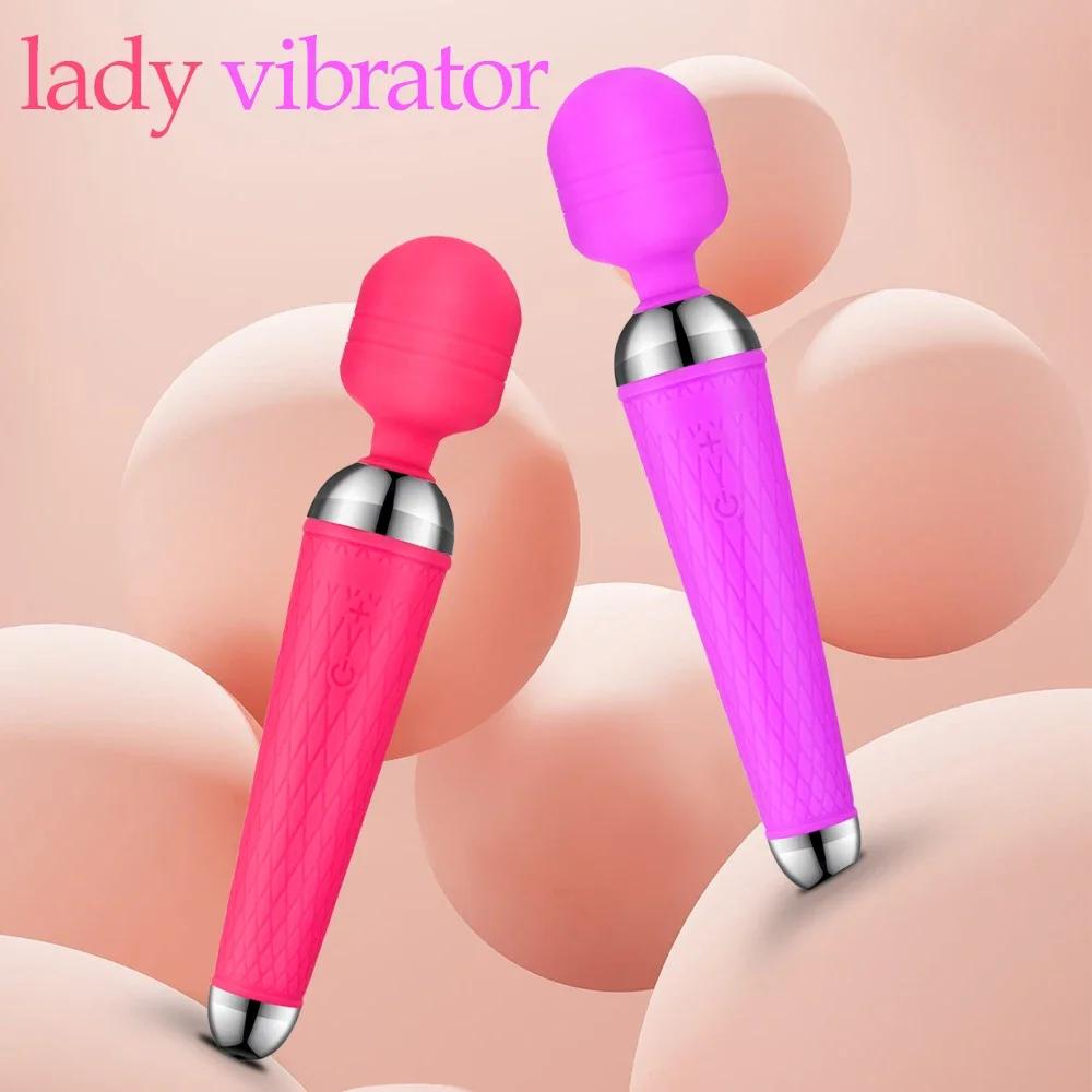 Wireless Dildos AV Magic Wand Vibrator for Women Clitoris Stimulator USB Rechargeable Massager Sex Toys Goods for Adults