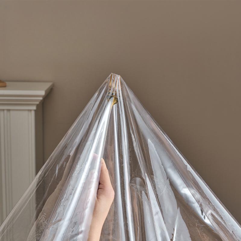 Clear Tables Cover PVC Transparent Embroidered Lace Table Cloth Soft Waterproof Tablecloth Household Rectangle Round Plastics Table Mat