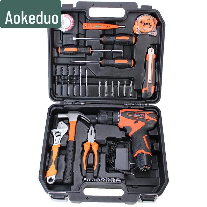 Aokedu Cordless Drill & Hardware Tool Set