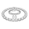 Collier Plaqué Rhodium Millenia Mode Polyvalent Ensemble Exquis Coupe Mixte Collier Femme Argent 5656351