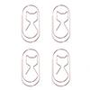 20PCS Rose Gold Paper Clips Durable Metal Large Binder File Clips Cat Shape Bookmark Made in Mainland China
