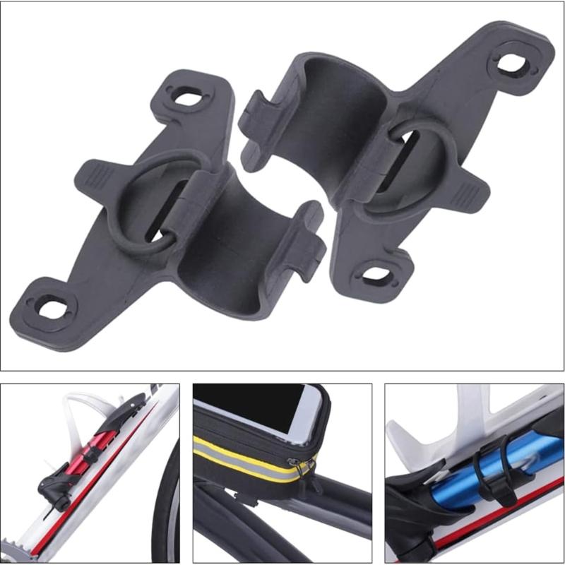Plastic Bicycles Pump Holder Fixed Clip Bracket Bike Air Pumps Frame for Mountain Bikes, Road Bikes, Outdoor Cycling