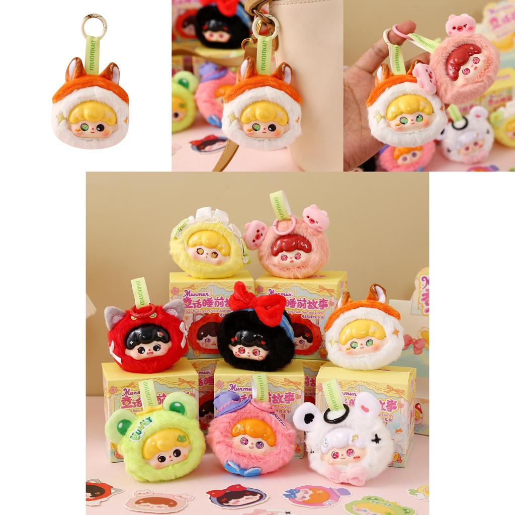 Baby Three Plush Blind Box Toy Pendant With Sensory And Cognitive Skills For Kids Birthday Gift