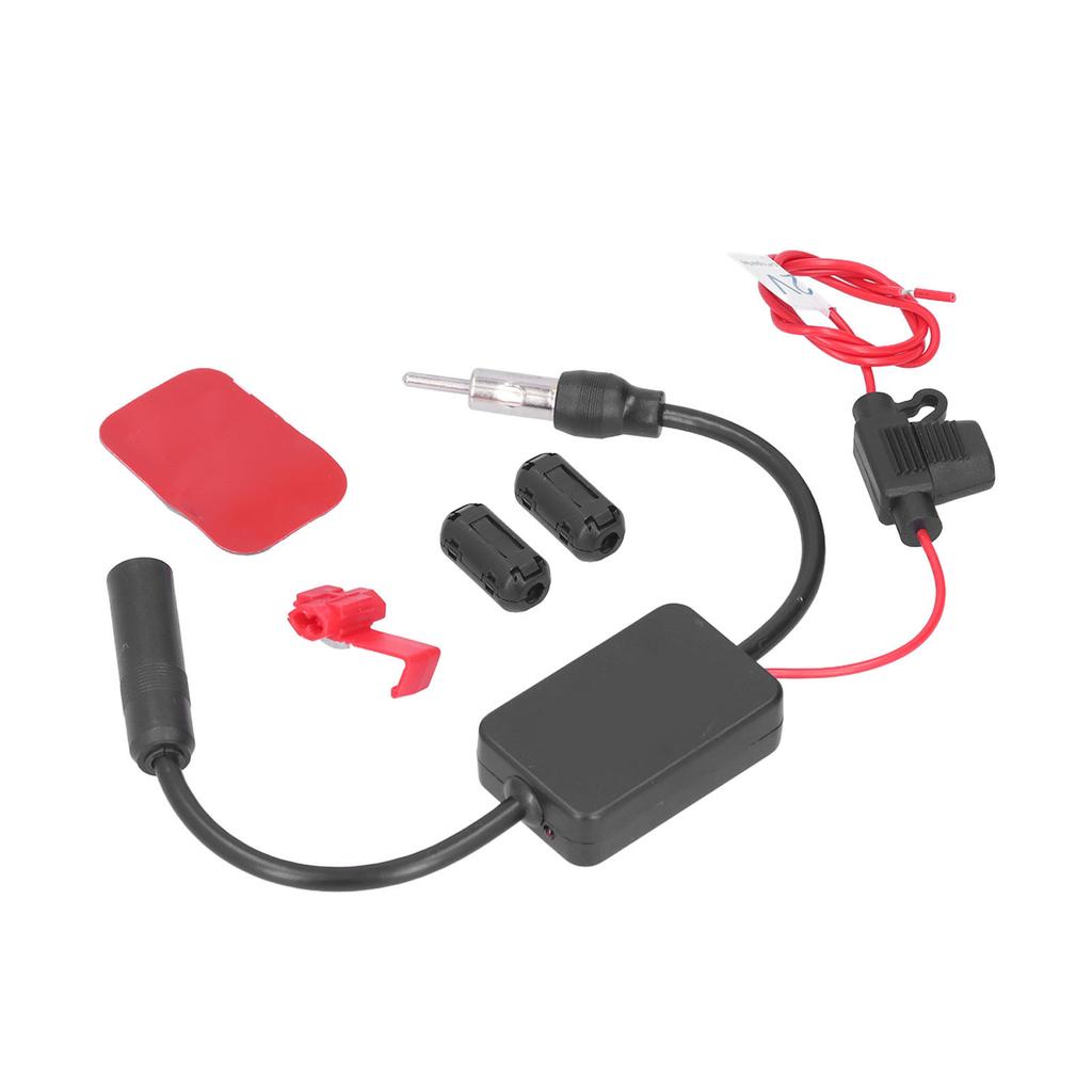 Car Antenna Radio AM FM Signal Amp Signal Booster for Marine Car Vehicle Boat RV Truck SUV Vehicle 12V