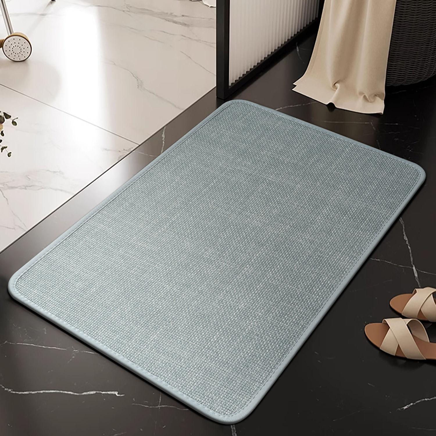 

Household Doormat Toilet Toilet Fast-dry Carpet Toilet Fine Floor Rug Moisture-wicking Non-slip Mat Bathroom Door Durable 40 * 60CM