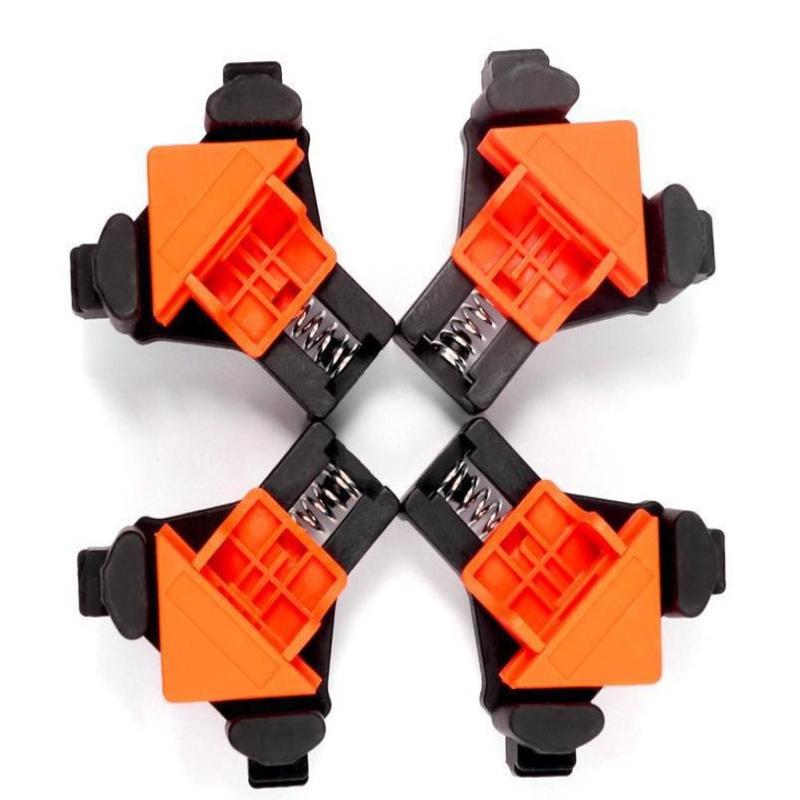 

1Pc 4Pcs 90 Degree Corner Clamps Wood Working Tools Right Angle Clamps Clip Clamp Tool For Woodworking Corner Clip Fixer Corner 4PCS