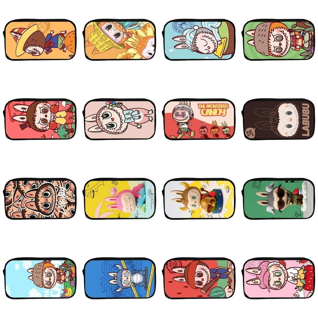 Sött tecknad kanin pennskrin för barn Hållbart polyester-pennfodral