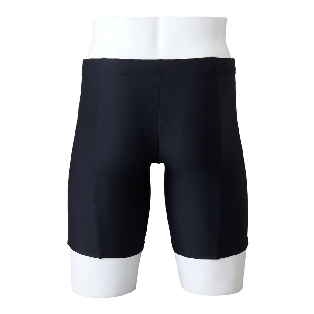 Mizuno Basic Half Size 90 X for Competitive and School Use Men's Swimsuit, Spats, N2MBDA11, (Black Gray, 4XL), Swimming, Fitness,