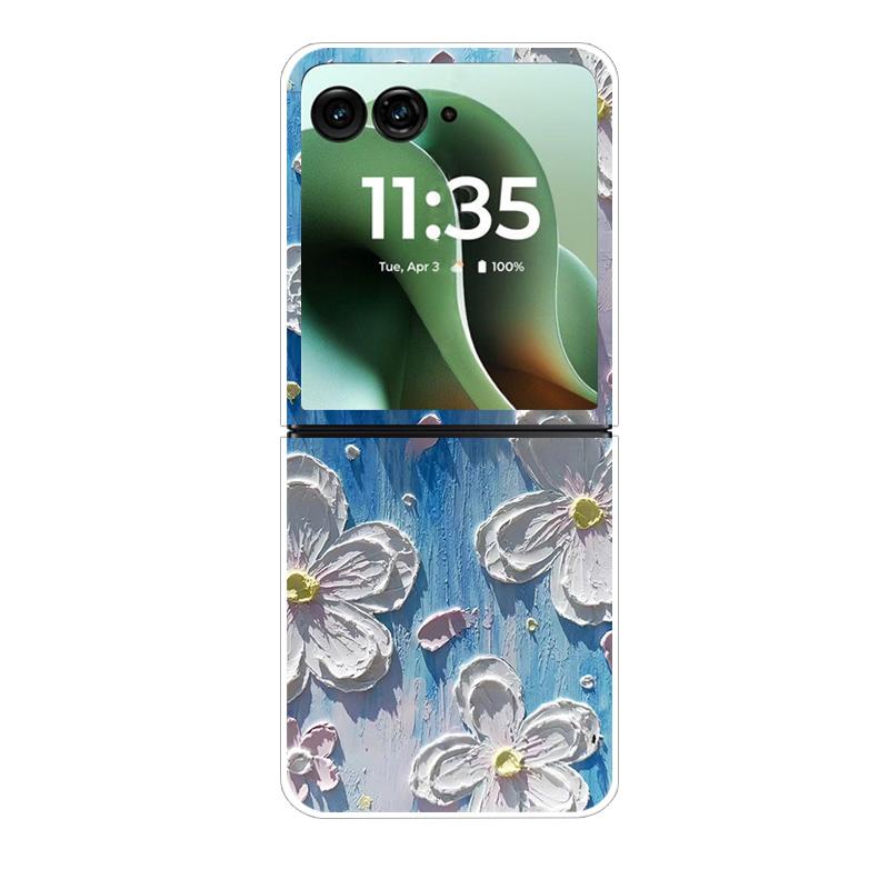 Modne Przezroczyste Etui Na Telefon Dla Motorola Razr 40 50Ultra Razr 60 Ultra Ochronne Etui Dla Razr40 Razr50 Przezroczysta Twarda Powłoka PC