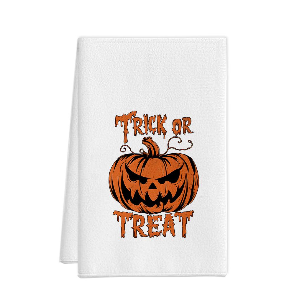 Halloween Towel Ornament Gift Microfiber Printing Kitchen Towel Special Dish Towel Rag