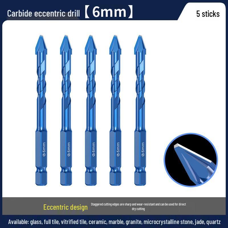 Blue Victory Super Hard Angled Tile and Concrete Drill Bit Set