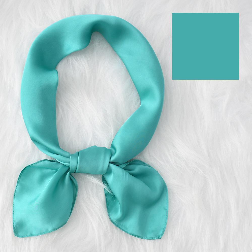 Women'S New Fashionable Atmosphere Simulation Silk Scarf Neck Protection Scarf Spring Summer Autumn Square Scarf