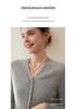 Women's 100% Pure Cashmere V-Neck Cardigan Sweater - Short Knitwear for Autumn/Winter