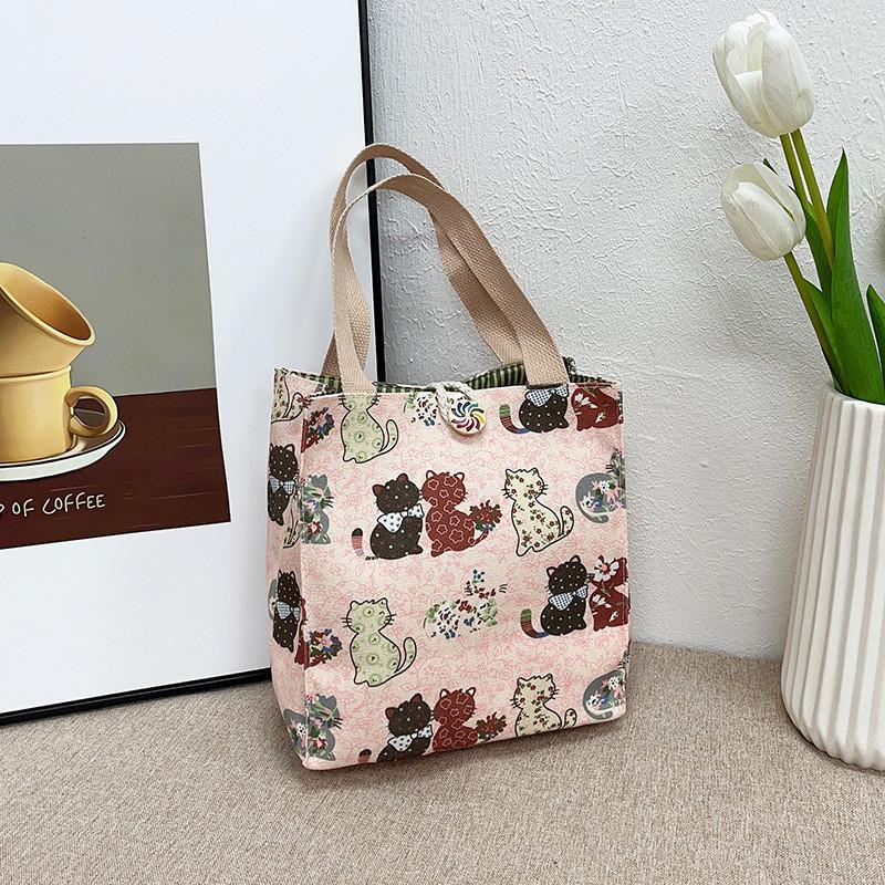 Large Capacity 2024 Stylish Casual Tote Bag For Work With Fun Cartoon Design And Comfortable Fabric