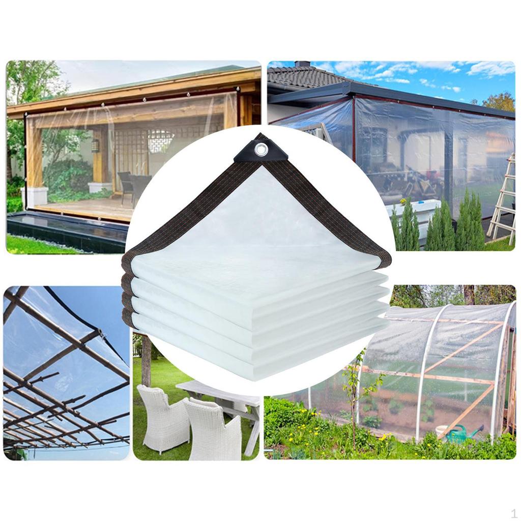 Clear Tarp for Garden Applications with Waterproof Features