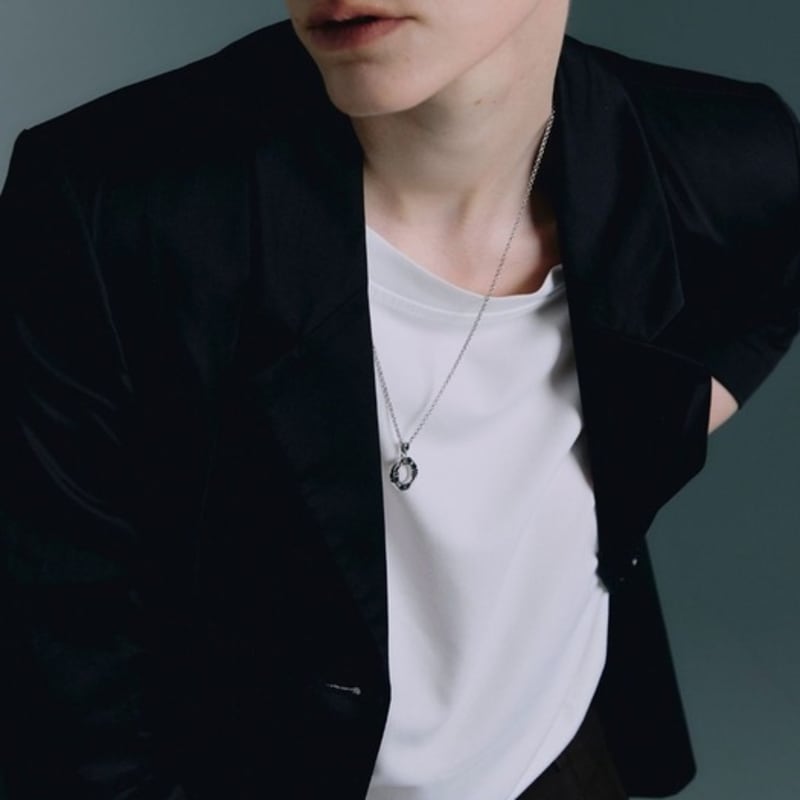 Gaman Silver Clock Tempus Necklace