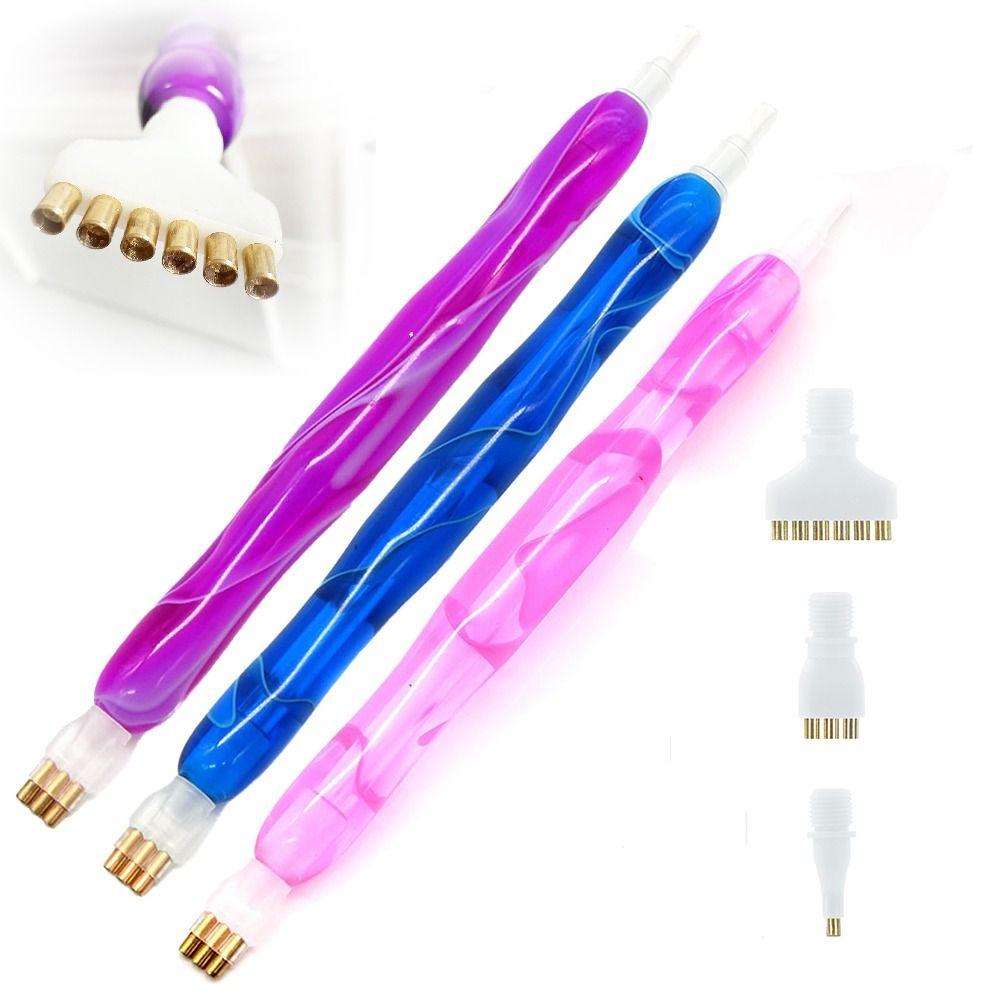 Replacement Pen Heads 5D Diamond Painting Pen Embroidery DIY Craft Point Drill Pens with Multifunctional Tips Nail Art Pen