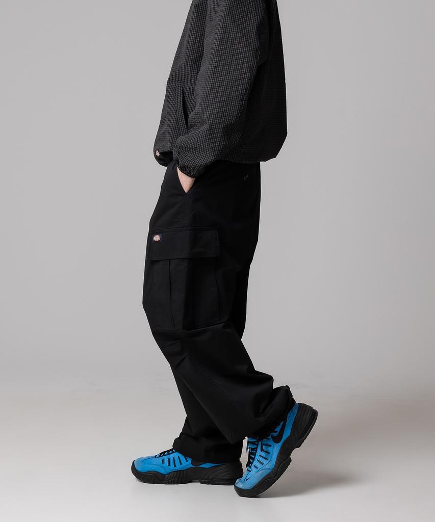 DICKIES Washed Loose Fit Twill Cargo Pants Black