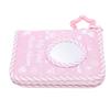 My First Photo Album with Safe Mirror Hanging Ring Roseate Bear Pattern Soft Photo Cloth Book Holds 17 4x6 Inch Pictures