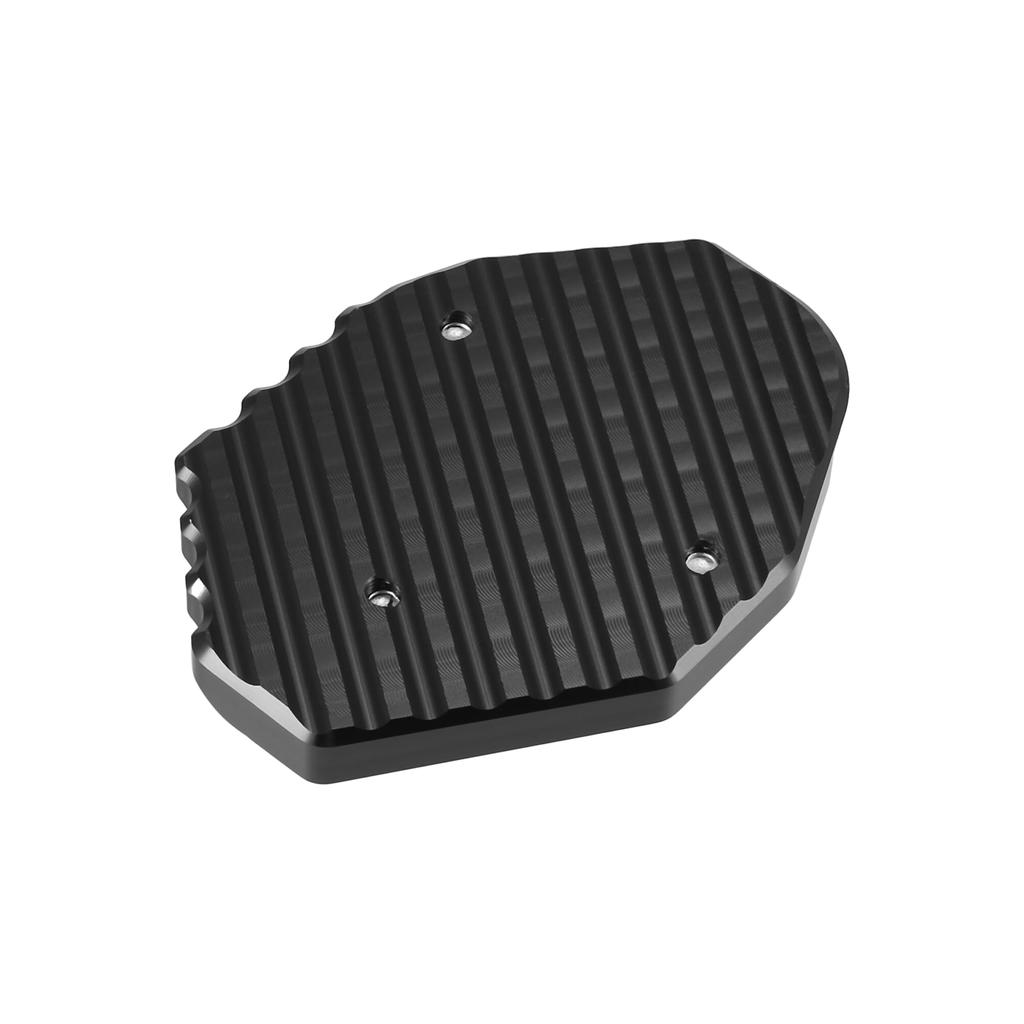 X AUTOHAUX Motorcycle Kickstand Extension Pad Side Stand Support Plate in Black Titanium for Suzuki Gixxer 250 SF 2018-2023