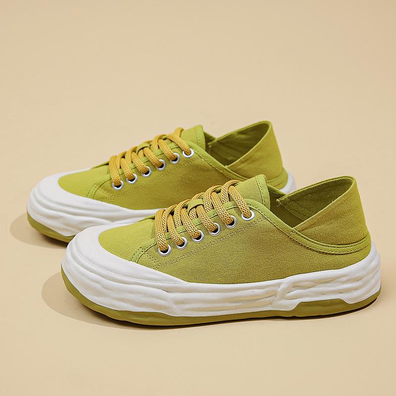 Две парусиновые туфли женские летние новые растворяющиеся толстые сетчатые красные — фото 11