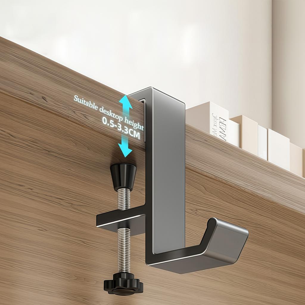 Portable Headset Hanger Punch-free Table Side Hook Wall Hanging Racks Multi-functional Holder for Gaming Headphone Organizer