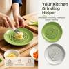Round Shape Garlic Ginger Grater Non-Slip Garlic Shredding Plate  Restaurants