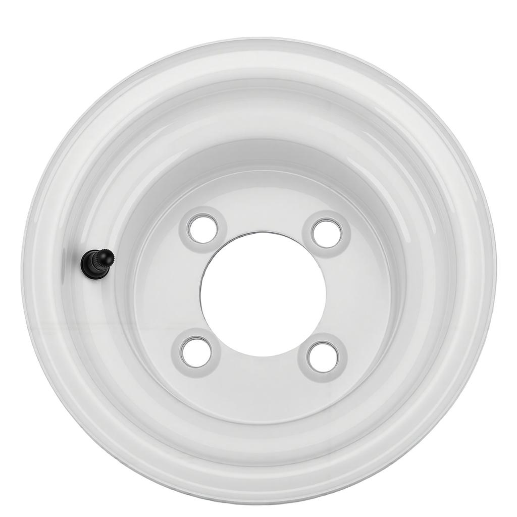 18x8.50 8 8 Inch Wheel Rim Heavy Duty Steel Alloy 4 Hole Flange Fixation Wheel Hub Rim for Golf Cart Go Kart ATV Quad