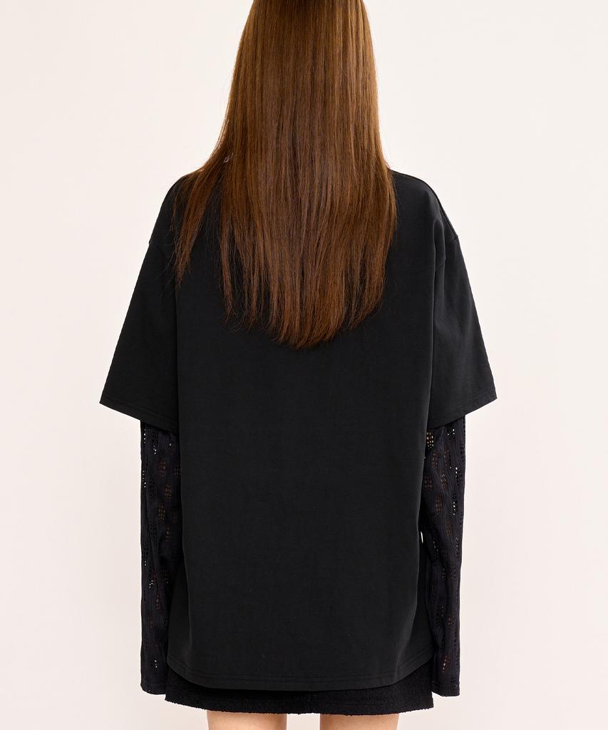 FANYOUNG Layered T-Shirt Black