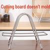 Stainless Steel Kitchen Cutting Board & Pot Lid Storage Rack for Countertop