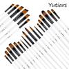12 Pcs/set DIY Oil Acrylic Painting Art Paint Brushes Supplies Nylon Hair Wooden Handle Watercolor Paint Brush Pen Set Learning